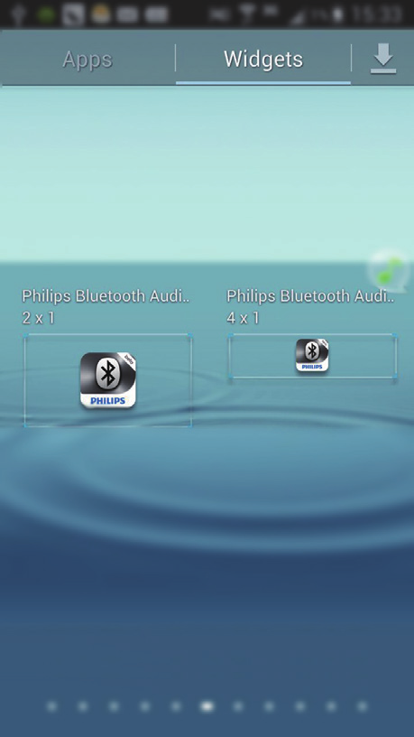 Philips Bluetooth Audio Connect -sovelluksen asentaminen Voit etsiä Google Play -verkkokaupasta Philips Bluetooth Audio Connect ja asentaa sovelluksen.