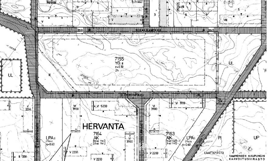 Sivu 9/16 Asemakaava TONTTI Koulun tontin koko on noin 26 362m2. Tonttia rajaa etelässä Elementinpolku, lännessä Ahvenisraitti, idässä Laattapuisto ja pohjoisessa Mekaniikanpolku.