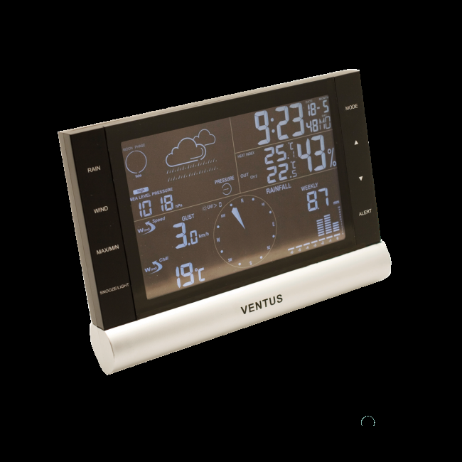 W820 Ventus Bluetooth Professional -sääasema Bluetooth Professional -sääasema mittaa ulkoilman lämpötilan, kosteuden, tuulen ja sademäärän.