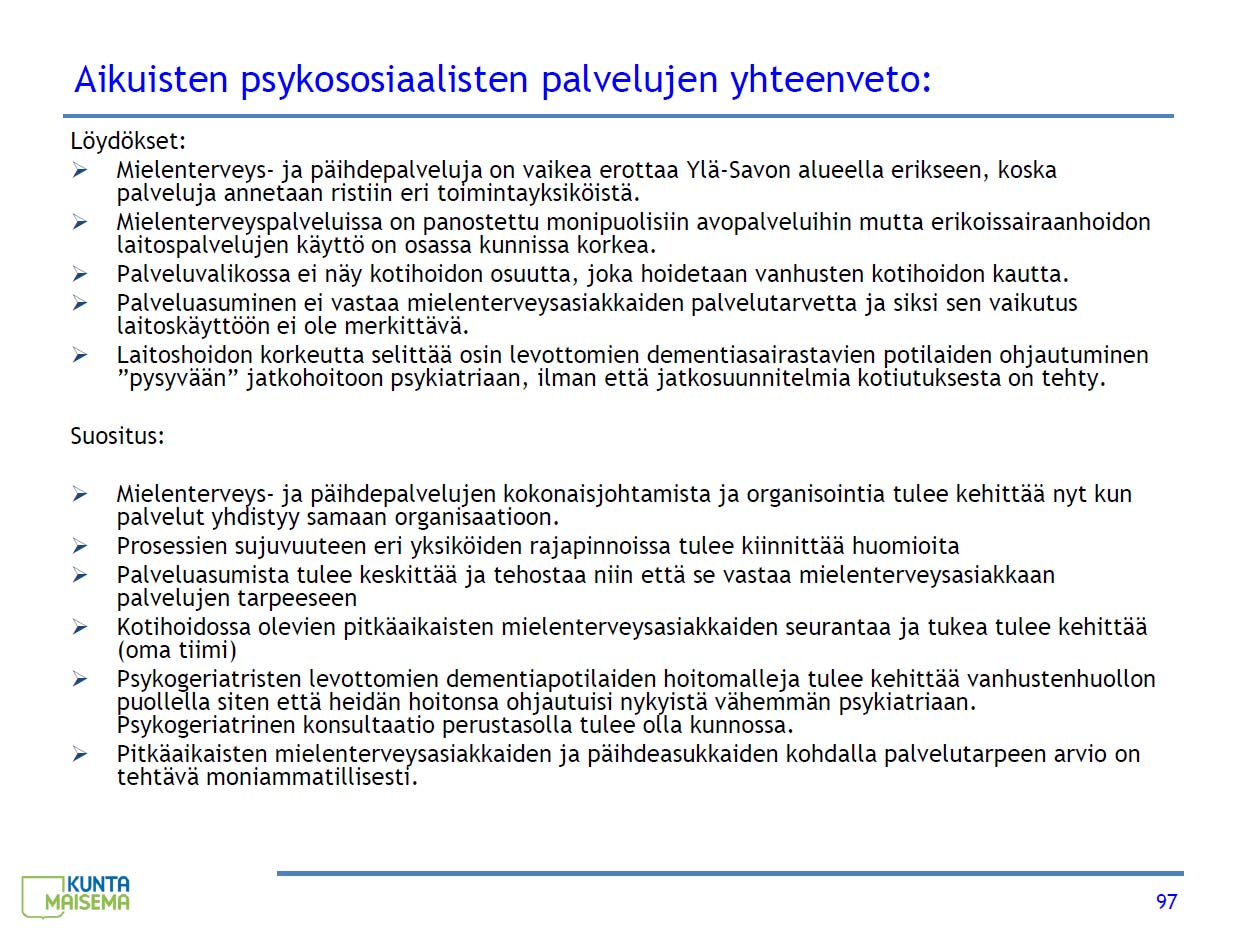 Ylä-Savon SOTE kuntayhtymä Talousarvion 2010 tilasto-osa ja maisemamallin yhteenveto 22(25)