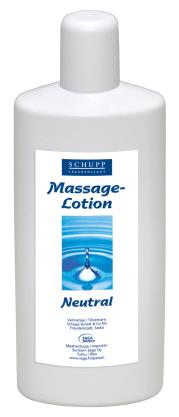 SCHUPP Massage-Lotion Neutral Suosituin hierontaväliaineemme. Hyvät hierontaominaisuudet, helppo annostella sopiva määrä. Taloudellinen käytössä.