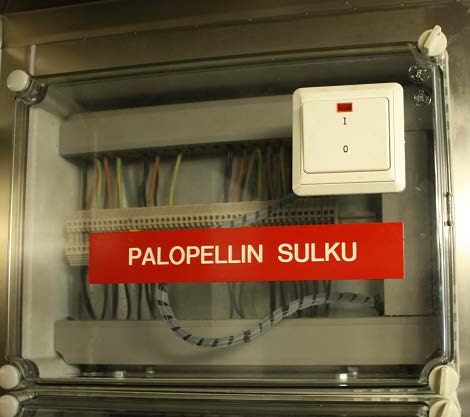 94 Keittiön huuva Järjestelmä on käsikäyttöinen,