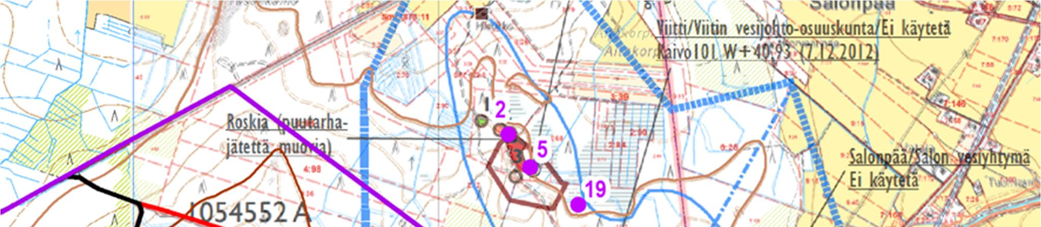 13 20) 150 metrin etäisyydellä pohjavesialueen rajasta, kun se vaihtoehdossa 2