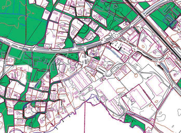 7 Alueen maanomistuskartta. Kaupungin maanomistus on esitetty vihreällä. 3.1.6 Kaava-aluetta koskevat suunnitelmat Asemakaava Alueella on voimassa useita asemakaavoja.