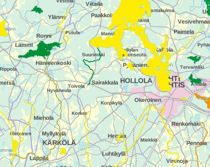 Ekologinen tila Viisiportainen luokitus: E, H, T, V, Hu Tyydyttävässä tilassa: -Kutajärvi, Hahmajärvi Hyvässä