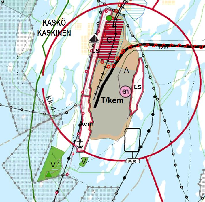 4 KAAVA-ALUEEN KAAVOITUKSELLISET LÄHTÖKOHDAT 2 / 8 4.1 Maakuntakaava Kaskinen kuuluu Pohjanmaan liiton alueeseen.