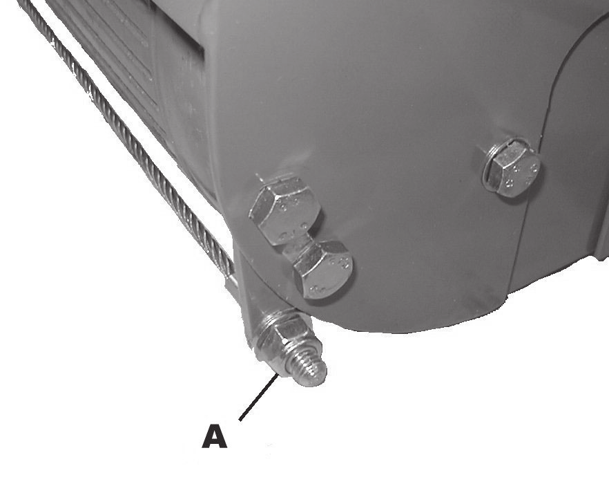 8 ADJUSTMENTS RANSOMES SMALL PEDESTRIAN RANGE 8.8 CONCAVE ADJUSTMENT (Fig. 8.8) If the grass clippings do not enter the grass box satisfactorily, the concave needs adjusting. 1.