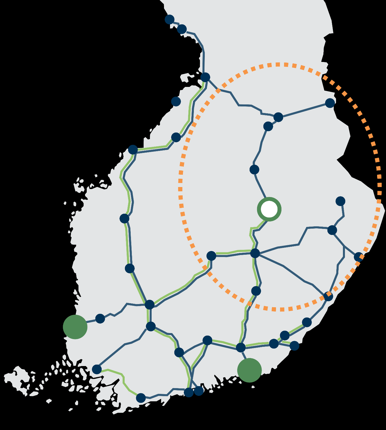 Puun hankinta-alue Puun hankinta-alue Rautatiet raskaalle