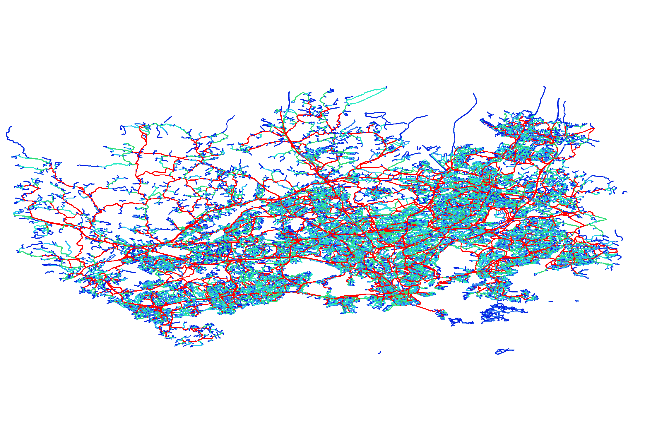 Results Betweenness red = high betweenness