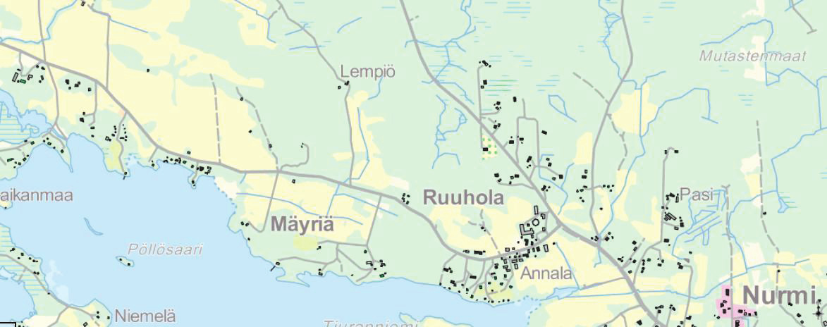 Merkinnällä osoitetaan alueita, joilla sijaitsee maakunnan kiviaineshuollon kannalta merkittäviä hiekka-, soratai kalliokiviainesvaroja. n. 800 m n. 400 m n. 480 m Kuva 2.