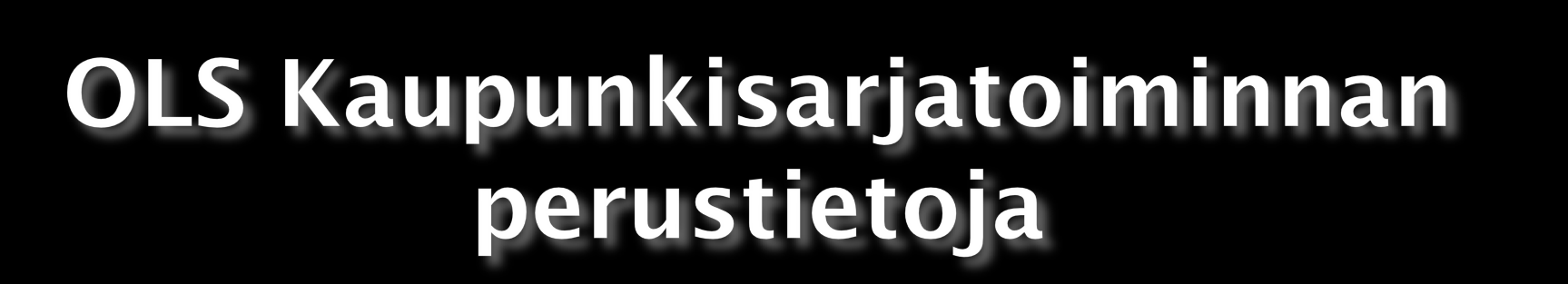 OLS Kaupunkisarjassa lapsi pääsee aloittamaan jalkapalloharrastuksen lähellä kotia. Muut harrastukset vs.