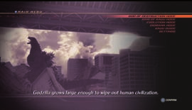 Begin the game Launch the game to bring up the title menu. To begin a new game, select START. To resume a previous game, choose CONTINUE.