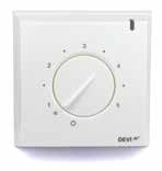 Lattialämmitystermostaatti DEVIreg 130-132 Elektroninen termostaatti lattia- ja huonelämmityksen säätöön DEVreg 130 on varustettu NTC-lattia-anturilla ja se asennetaan pinta-asennuksena.