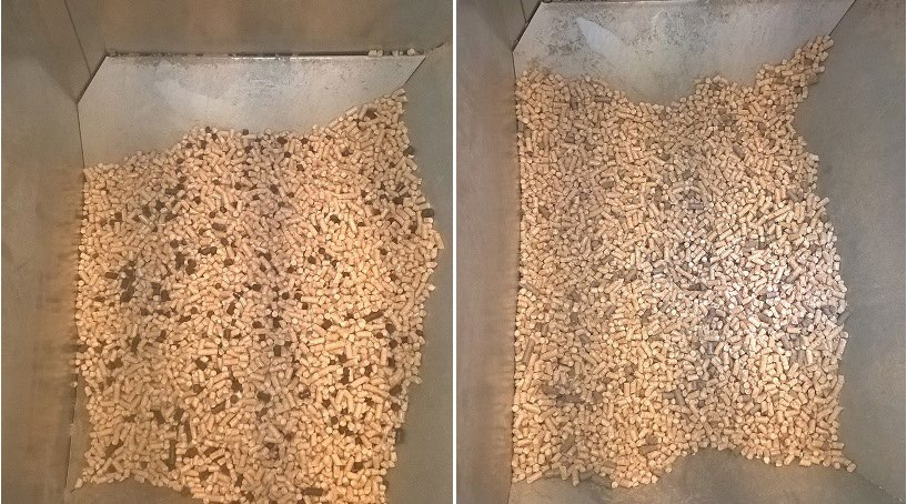 HevosWoima-hankkeen pellettipolttokokeet toteutettiin seospolttoina siten, että hevosenlantapelletit sekoitettiin tavallisten valkoisten puupellettien kanssa.