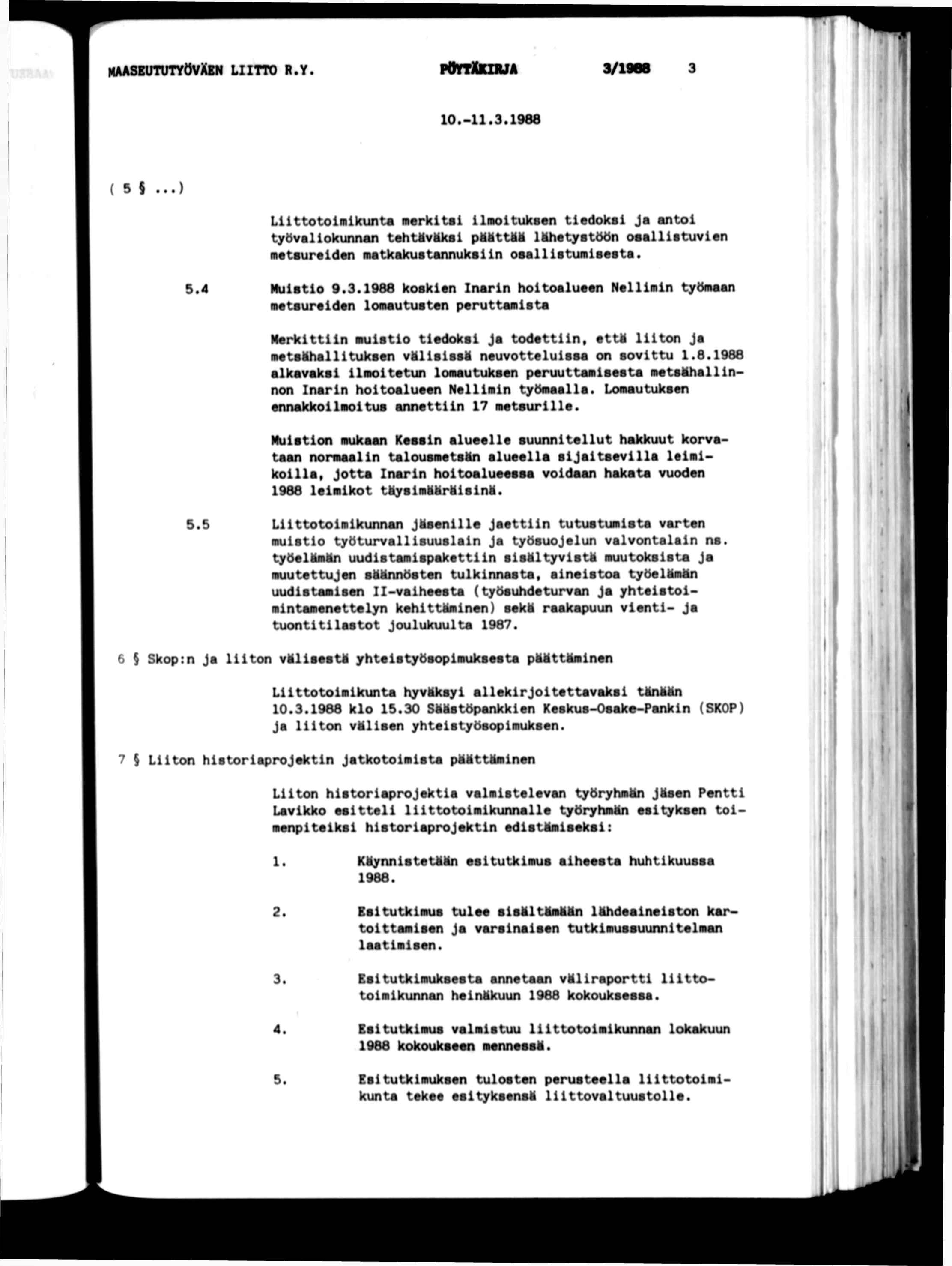 MAASBunrryOvÄN LTTO R.Y. povtxkzrja 3/1968 t rt: 10.-11.3.1968 ( 5 5.
