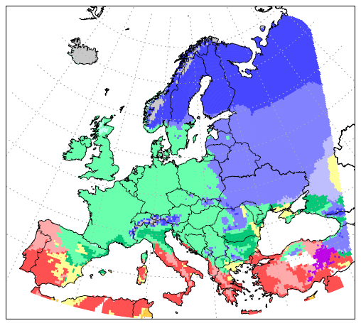 Ilmastovyöhykkeet siirtyvät kohti pohjoista 1971-2000 Polaari-ilmastot Tundrailmasto Kylmätalviset ilmastot Sateita läpi vuoden Kuivat kesät Leutotalviset ilmastot Sateita