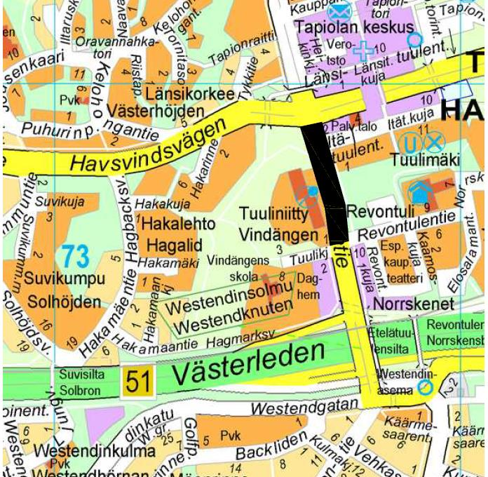 Espoon kaupunki Pöytäkirja 63 Tekninen lautakunta 15.06.2016 Sivu 37 / 54 1. SUUNNITELMAN SISÄLTÖ Etelätuulentie on nykyisin kaksiajoratainen pääkatu, joka toimii sisääntuloväylänä Tapiolaan.