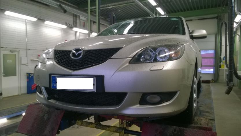 35 8 MAZDA 3, 1. sukupolvi Mazda 3:n (KUVA 35.) hylkäysprosentti on 41 % (otanta 22 kpl).