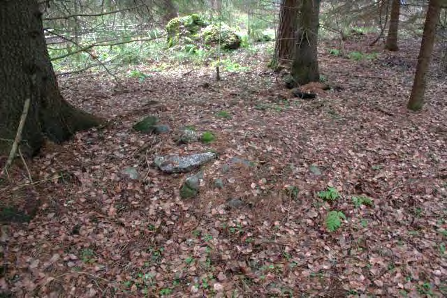 16 suuria vanhoja kuusia. Röykkiöiden kivet ovat sammaloituneet. Röykkiöalueen laajuus on noin 50 x 50 metriä. Näkyvyys alueella oli tarkastusajankohtana 20.11.