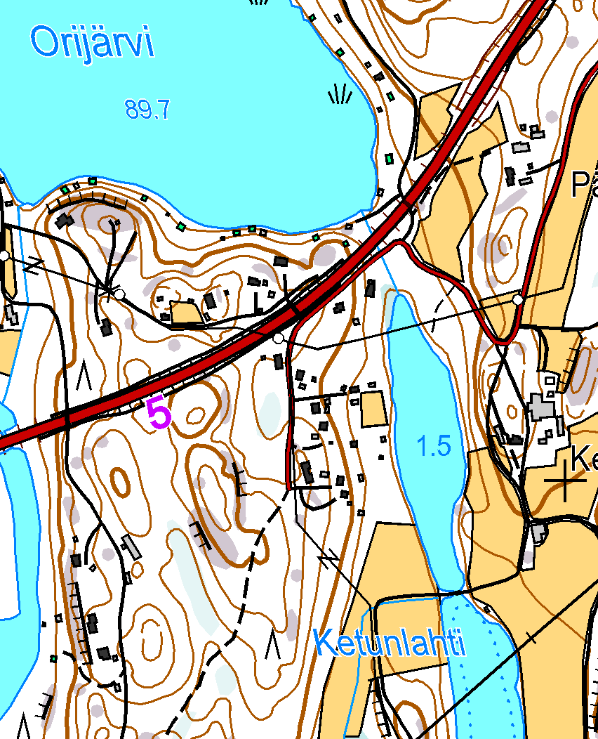 Kartta 7, sivu 50 Kiinteät muinaisjäännökset (punainen piste ja rasteri) Mäntyranta, 1000002303 Ketunniemi, 492010028 (ei kohdeluettelossa, vain viitataan