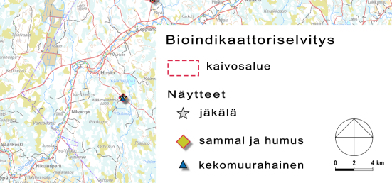 murskauksesta, rikastushiekan ja sivukiven läjittämisestä,
