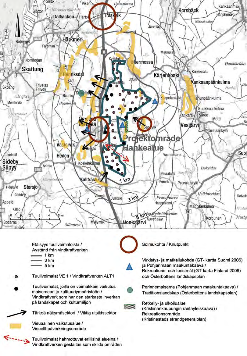 72 Kuva 10 7 Tarkempi maisema- ja kulttuuriympäristöanalyysi hankealueen