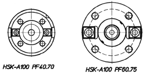 Otsjyrsintuurnat Kiinteät Malli PF DIN 69893 HSK--D Kaikki hinnat lv 0% HSK- d1 d2 L L1 Kg 5805021 16 32 17 1,1 83,00 50 5805022 22 40 19 1,2 83,00 63 5805023 27 50 55 21 1,4 83,00 5805024 32 60