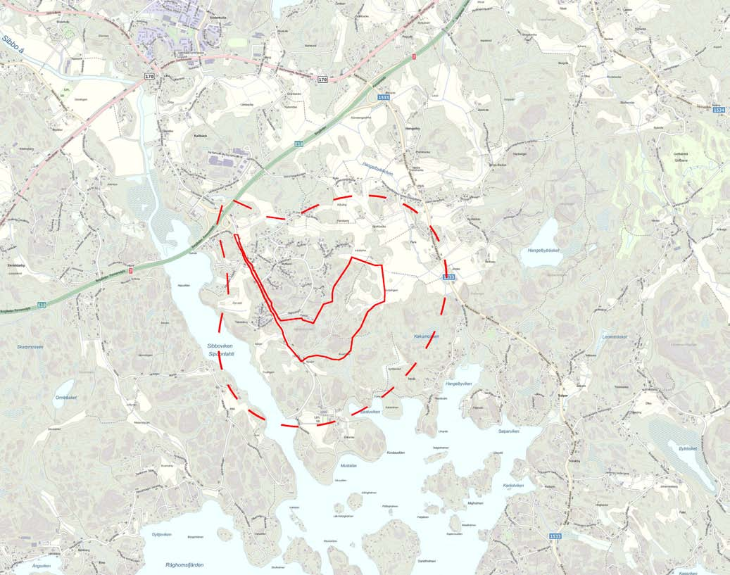 Suunnittelualue Suunnittelualue sijaitsee Sipoon kunnan eteläosassa Eriksnäsin alueella.