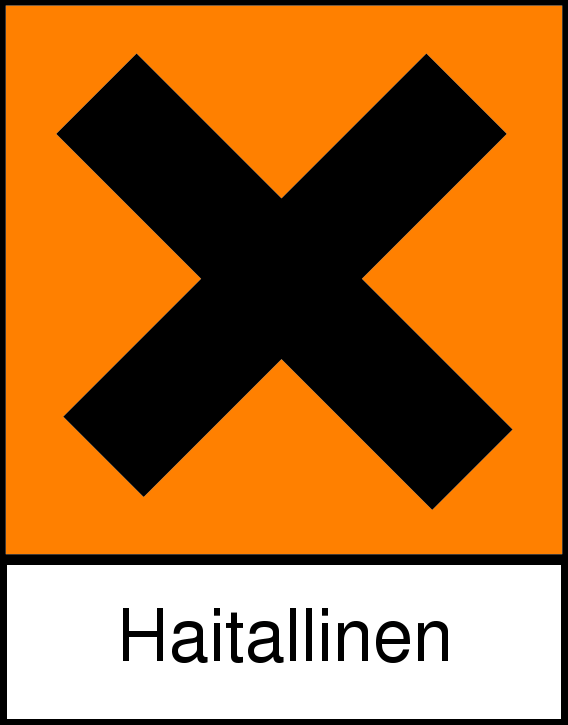 R-lausekkeiden luettelo (kohdissa 2 ja 3). Käytettyjen H-lausekkeiden luettelo (osat 2 ja 3).