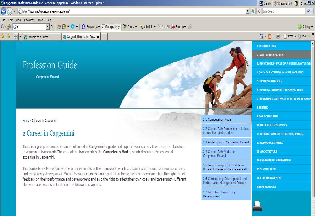 8 Profession Guide supports you in finding your career path within Capgemini Profession What s Guide in it?