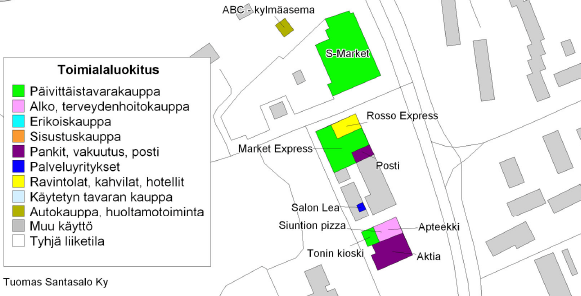 Väestö ja alueen palvelut Läheisyydessä ei ole asutusta. Alueella on huoltoasema, ja sen yhteydessä kahvila-ravintola ja myymälä. Alueen vieressä on veneiden tarvikemyymälä.