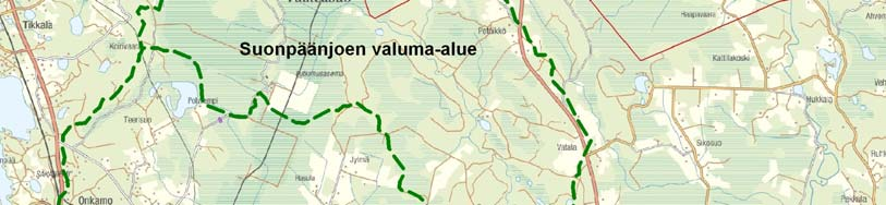 Joen valuma-alueella sijaitsevan Valkeasuon turvetuotantoalueen