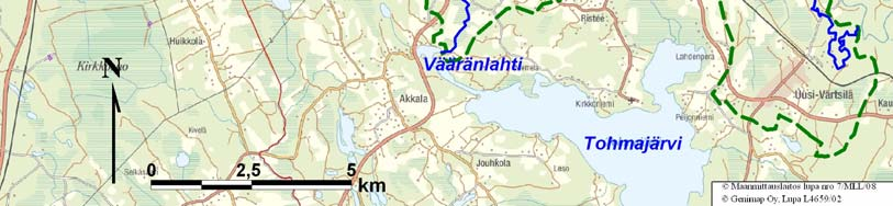 Suonpäänjoen keskiosan vedenlaatutietoja (keskiarvo) vuosilta 2000