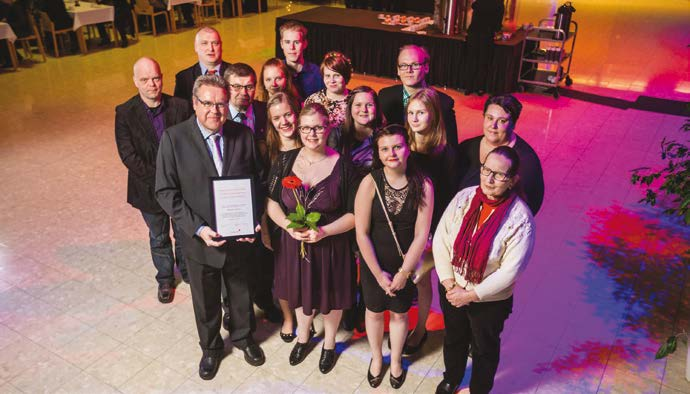 Vuoden 2016 kasvattajaosastoksi valittiin Asikkalan osasto Kiitospuhe Arvoisa puheenjohtaja Torstila, pääsihteeri Kumpula, keskustoimiston väki ja muu gaalayleisö.