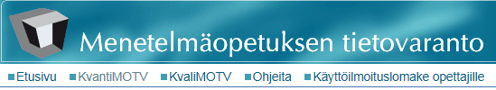 19 MOTV Perusohjeita kvantitatiiviseen ja kvalitatiiviseen