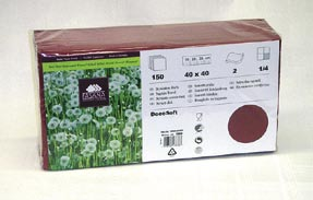 Fasana professional 40 nova -ruokaliina 2-kertainen, 1/8-taitto, arkin koko 40 x 40 cm, 250 kpl / pkt, 4 pkt / ltk, 42 ltk / lava 59 401 valkoinen 59 451