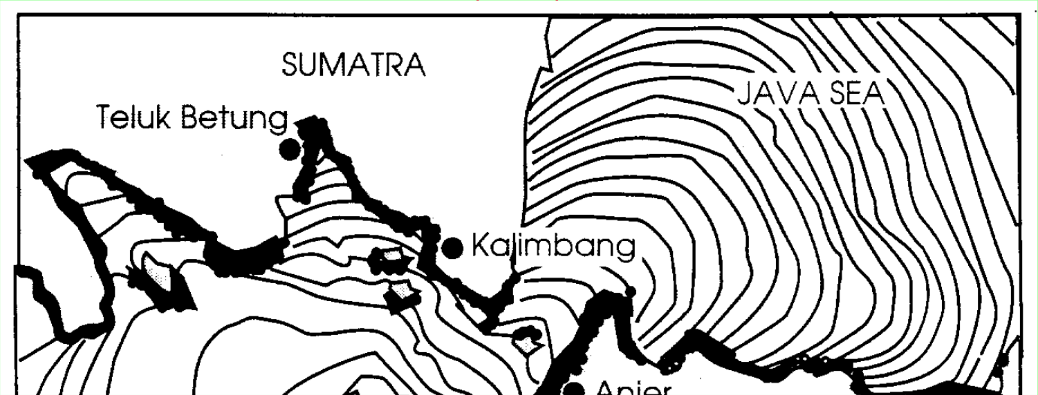 Krakataun purkaus 1883 Tummat alueet: tsunamiaallon pahiten vahingoittamat alueet; etenevät aaltorintamat on piirretty 5 min välein [F 7-7] Krakatoa (Indonesian: Krakatau) is a volcanic island