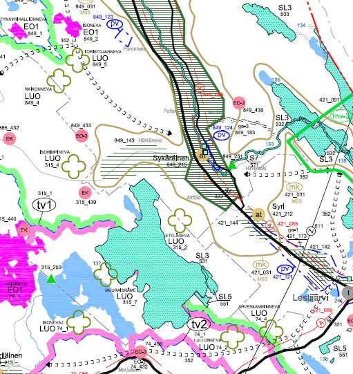 110 KV SIIRTOLINJA LÄNSI-TOHOLAMMIN TUULIPUISTO LESTIJÄRVEN ASEMA, YMPÄRISTÖSELVITYS 8 110 KV SIIRTOLINJA LÄNSI-TOHOLAMMIN TUULIPUISTO LESTIJÄRVEN ASEMA, YMPÄRISTÖSELVITYS 9 Virkistyskäyttö