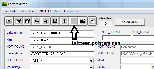 Toiminto > Muuta oletustehdas.