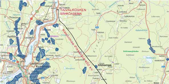 HANKEALUEEN NYKYTILA Karsikon aluetta lähin pohjavesialue on Maksniemi, joka sijaitsee noin 700 m etäisyydellä hankealueesta. Harjulla on vedenottamo.