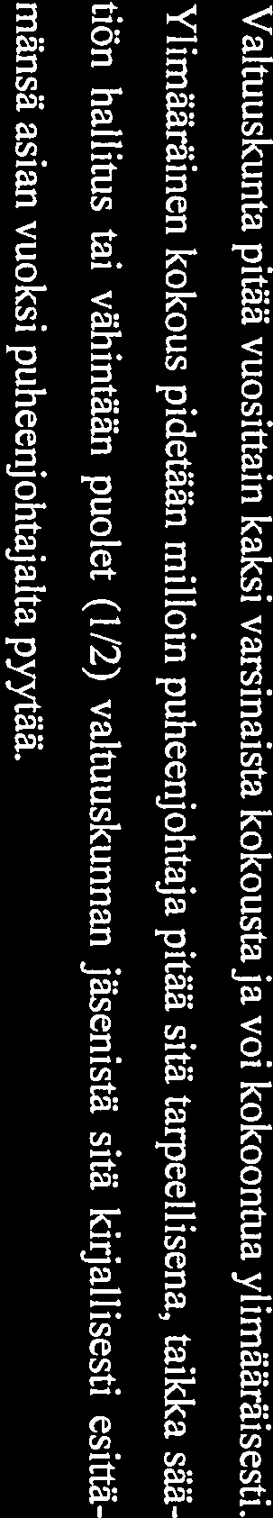3(6) Valtuuskunnan jäsenten toimikausi on neljä (4) kalenterivuotta, kuitenkin siten, että valtuuskunnan ensimmäinen toimikausi päättyy 31.12.