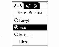 Auton hoito 197 Renkaiden täytön jälkeen autolla on ehkä ajettava rengaspainearvojen päivittämiseksi kuljettajan tietokeskuksessa. Tänä aikana w voi syttyä.