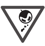 Never use the grass trimmer or handle fuel in the proximity of open flames or in areas where sparks may