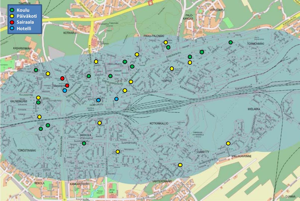 Liite 6. Kouvolan ratapihan ulkoinen pelastussuunnitelma.