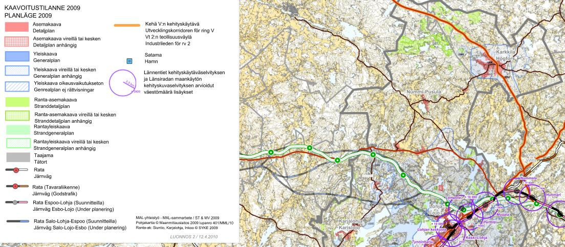 Länsi-Uudenmaan kaikki keskeiset alueet eivät ole vielä yleiskaavoituksen piirissä.