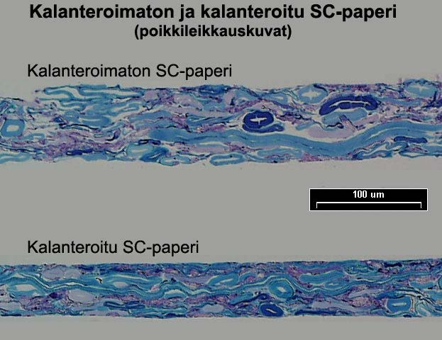 6 2 KALANTEROINNIN TEORIA Kalanterointi on jälkikäsittelyn prosessi, jonka tarkoituksena on muuttaa paperirainan tiettyjä ominaisuuksia, jotta se soveltuu lopulliseen käyttötarkoitukseensa.