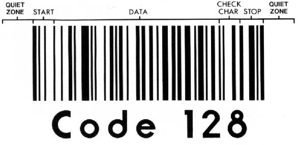 19 Kuva 4. Code 128 muodostaminen (Adams) Jokainen merkki, joka on koodattu code 128 symboleilla, sisältää 11 mustaa tai valkoista moduulia.