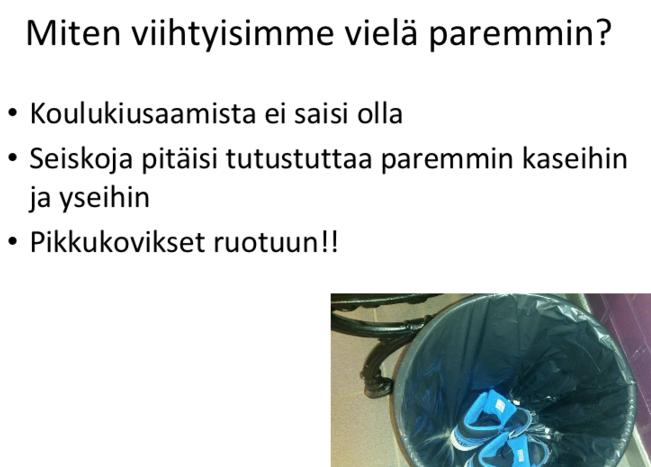 siistiä ja