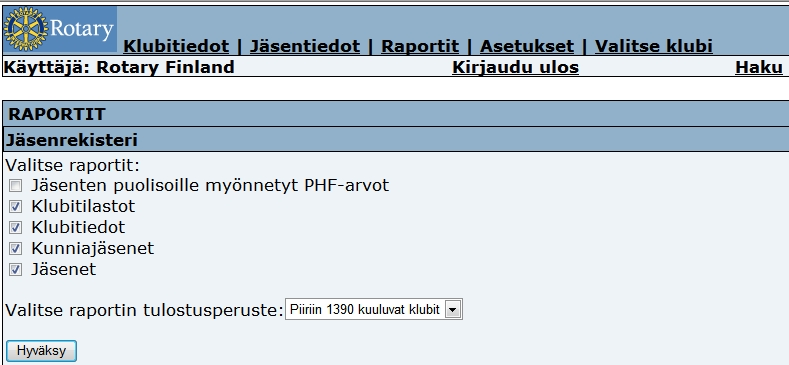 SR:n jäsentietojärjestelmän