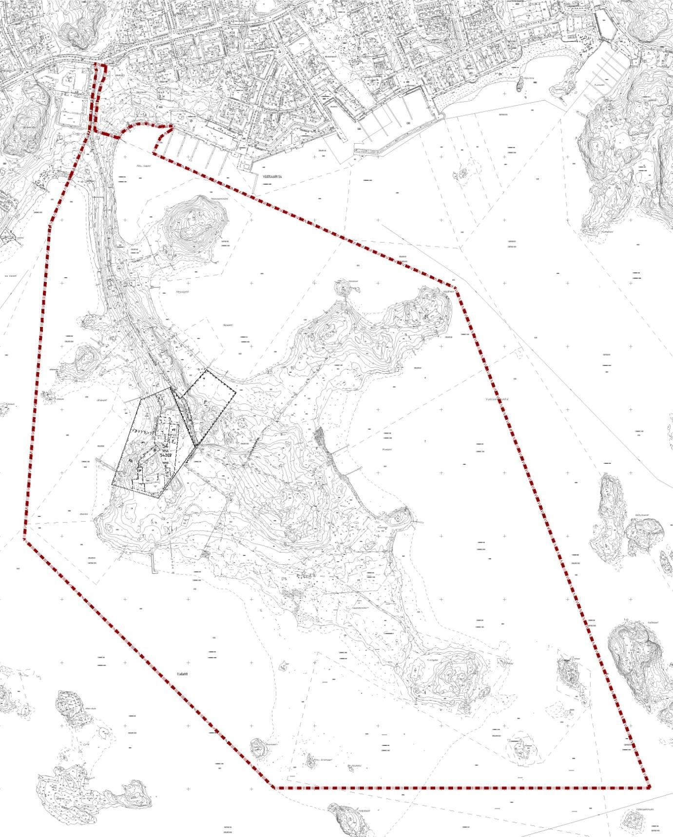Ote ajantasa-asemakaavasta Kallahti,